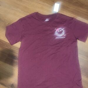 SmileyWorld Burgundy Tee
